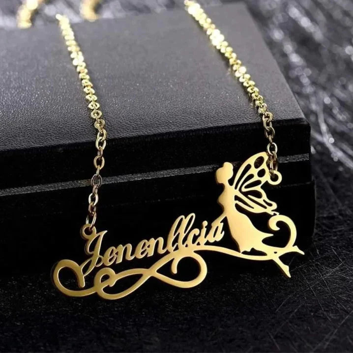 Customize Name Necklace With Fairy